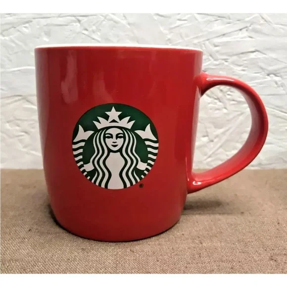 EUC Starbucks 2021 Holiday Mugs Set of 2, 11oz Red & Green - Picture 2 of 10